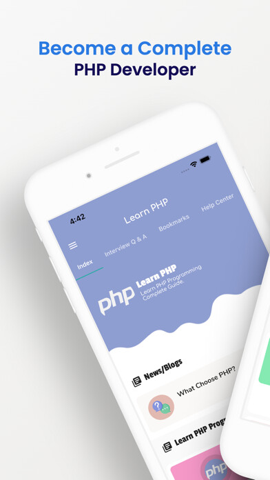 Emulate iPhone app Learn PHP Offline [PRO] using MyAndroid